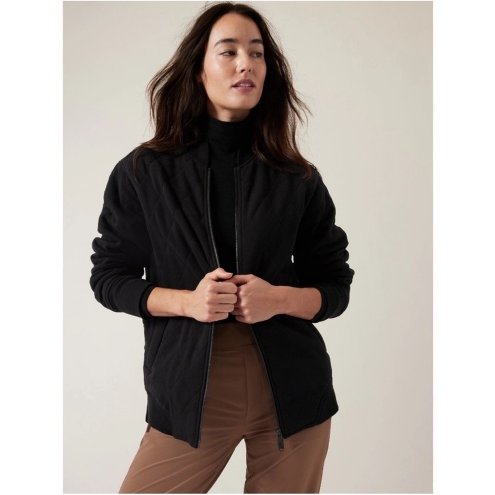 Athleta Retroplush Bomber Jacket NWT SMALL